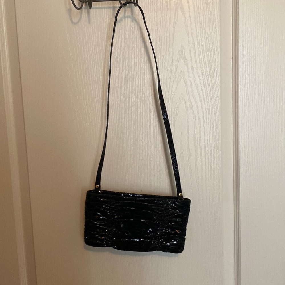 Michael Kors crossbody bag, black crocodile pattern